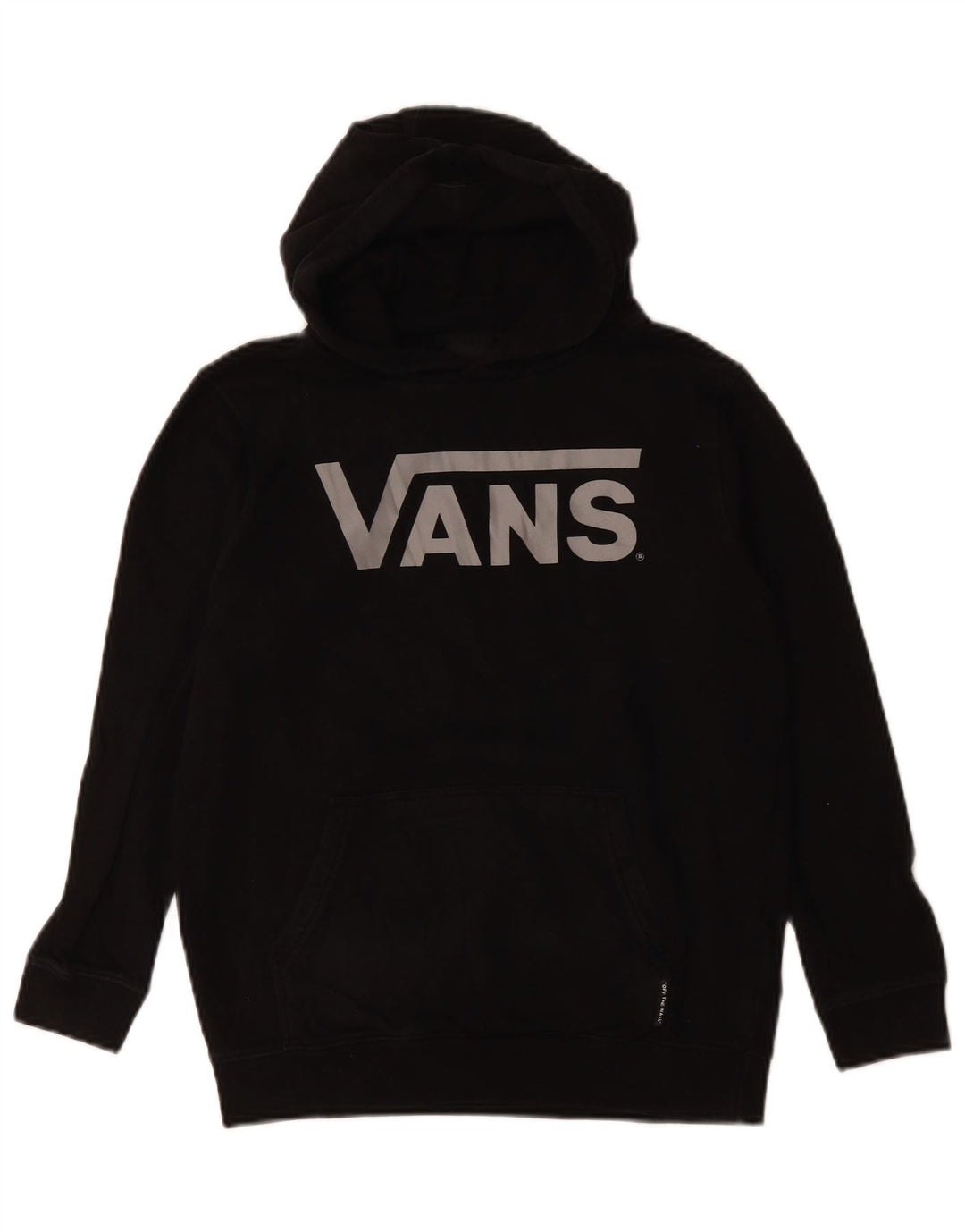 VANS Womens Graphic Hoodie Pullover UK 12 Mittelschwarze Baumwolle