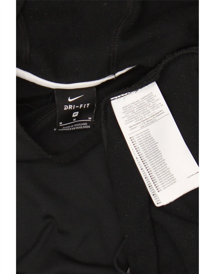 Nike Herren Dri Fit Kapuzenoberteil, langärmlig, mittelschwarzes Farbblock-Polyester
