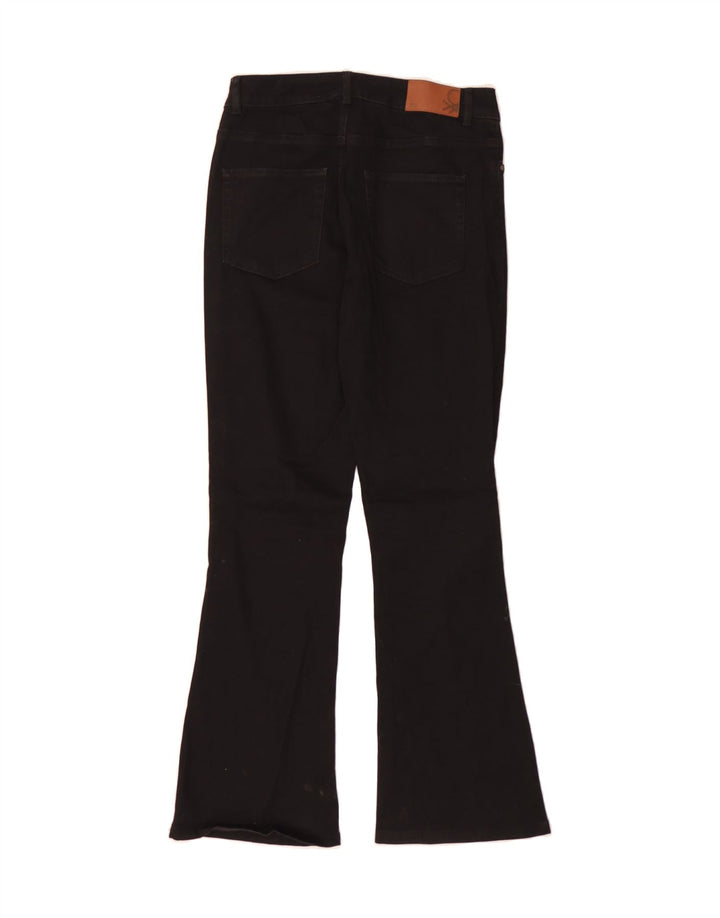 BENETTON Womens Bootcut Jeans W30 L30  Black Cotton Vintage Benetton and Second-Hand Benetton from Messina Hembry 
