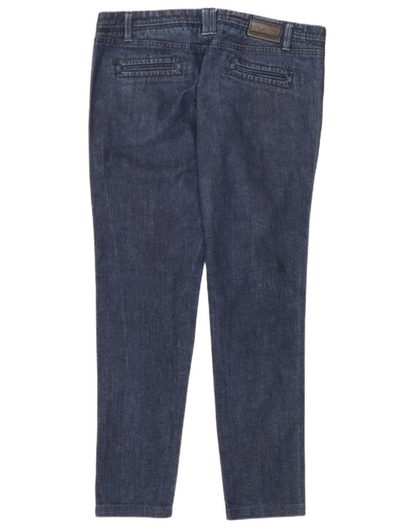 Gas Damen Slim Jeans W30 L29 Marineblau Baumwolle