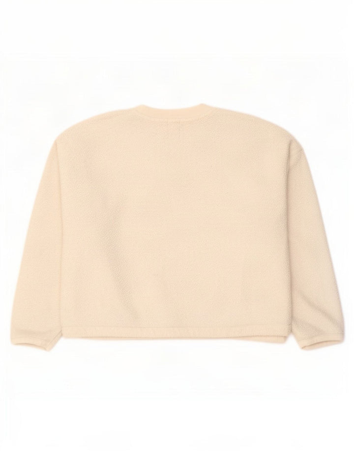 Gap Fleece-Pullover für Damen, UK 16, Größe L, gebrochenes Weiß, Polyester