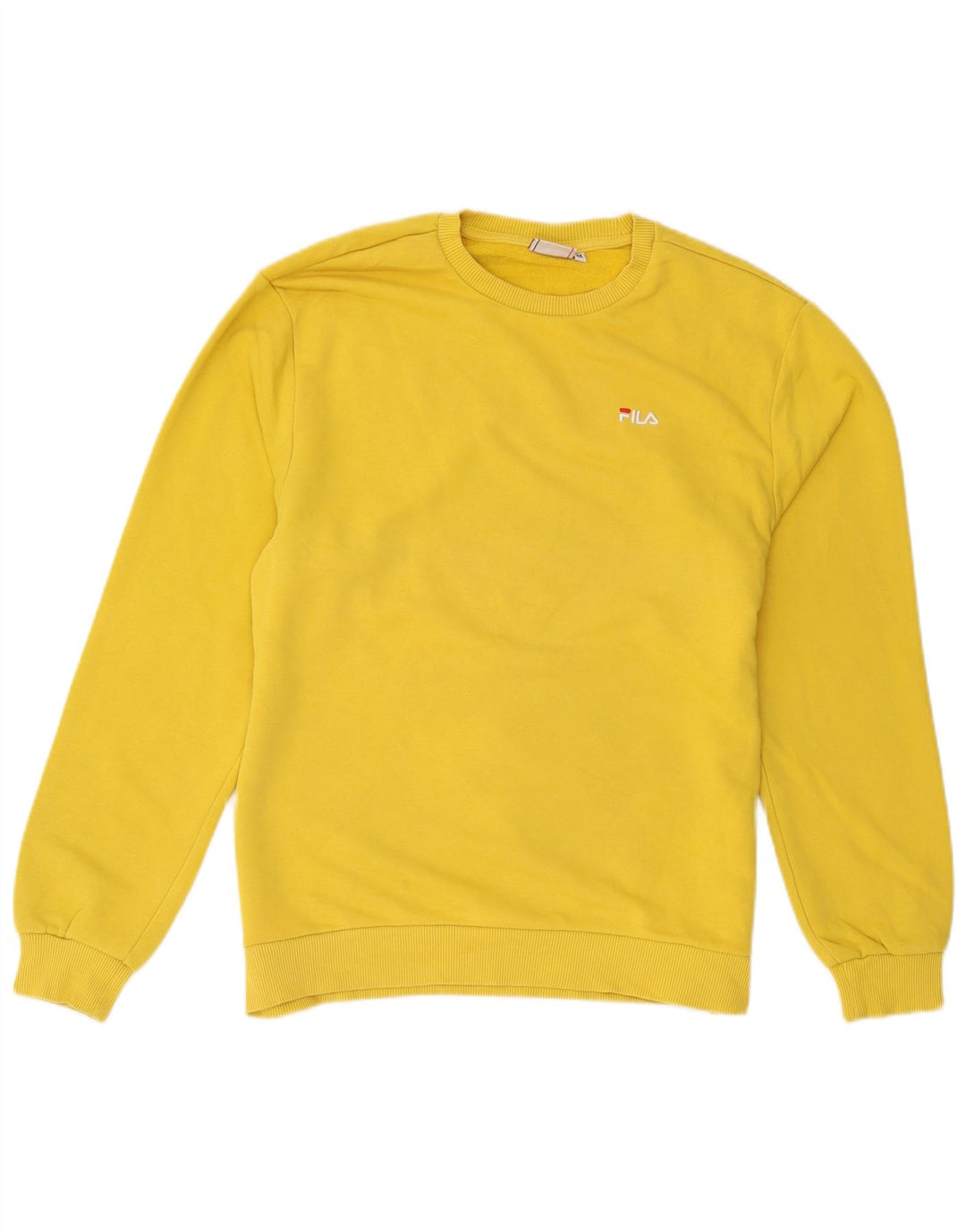 Fila Herren Sweatshirt Pullover mittelgelbe Baumwolle