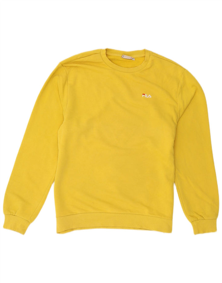 Fila Herren Sweatshirt Pullover mittelgelbe Baumwolle