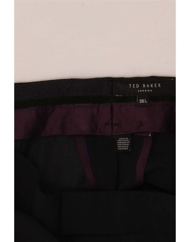 Gerade Anzughose für Herren von Ted Baker, W36, L36, Schwarz