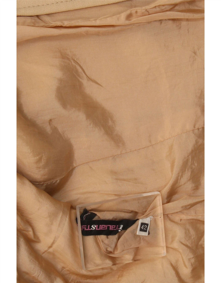 Vintage Damen 3/4 Ärmel Bolero Jacke IT 42 Medium Beige