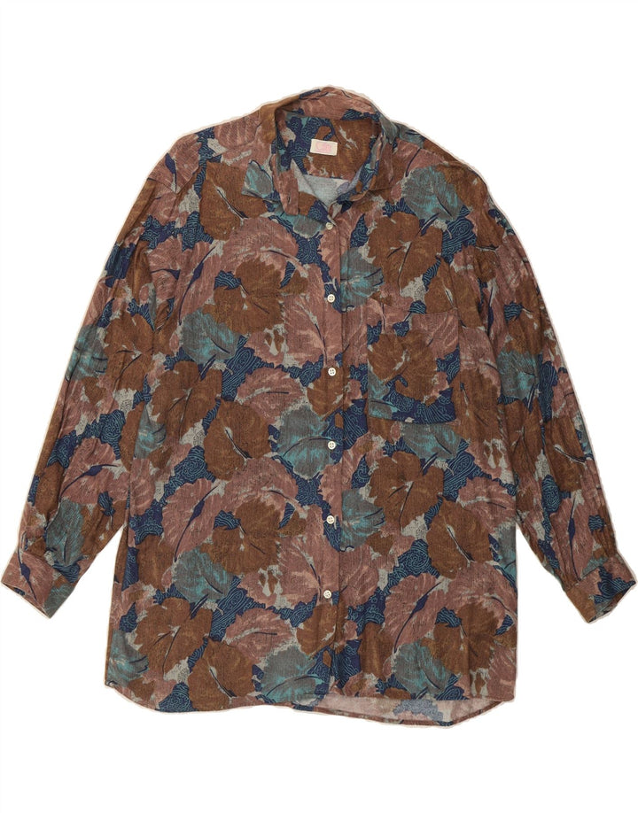 CASSERA Womens Shirt UK 20 2XL Multicoloured Floral Vintage Cassera and Second-Hand Cassera from Messina Hembry 