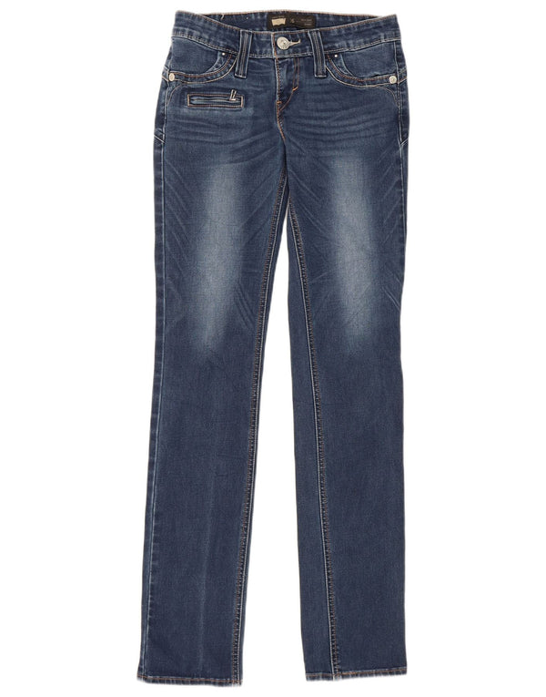 Levi's Damen Demi Curve Straight Jeans W26 L32 Blaue Baumwolle