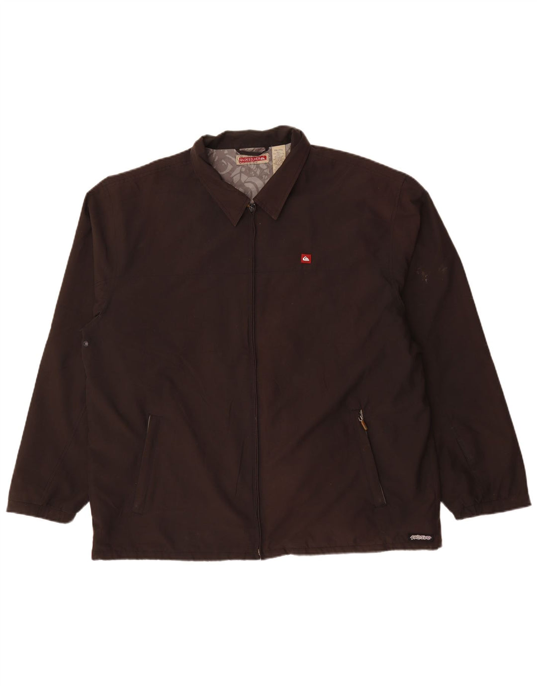 Quiksilver Herren Bomberjacke UK 44 2XL Braunes Polyester