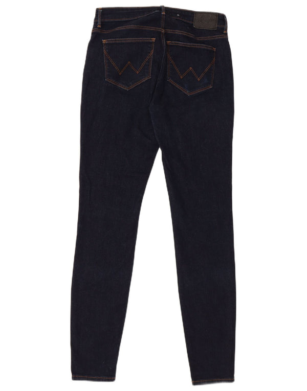 Wrangler Damen Skinny Jeans W28 L32 Marineblaue Baumwolle