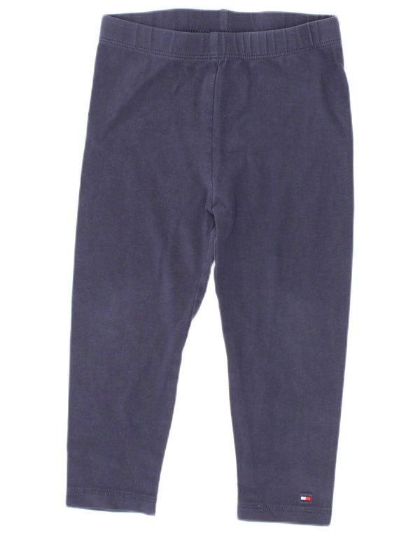 Tommy Hilfiger Baby-Mädchen-Leggings, 18–24 Monate, marineblaue Baumwolle