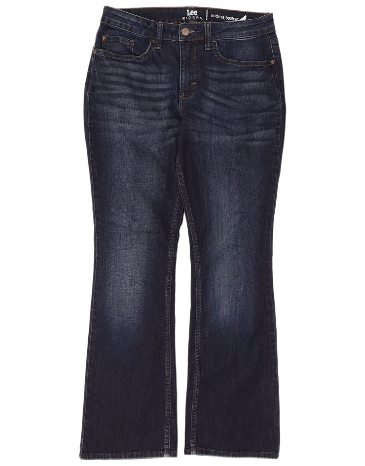 Lee Damen Bootcut-Jeans mit mittelhohem Bund, US 8, Mittel, W30, L27, Marineblau, Baumwolle