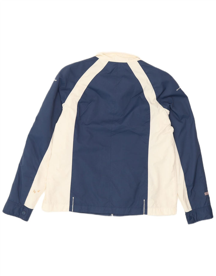 Ellesse Damen-Trainingsanzug-Top-Jacke, UK 12, mittleres Marineblau, Farbblock