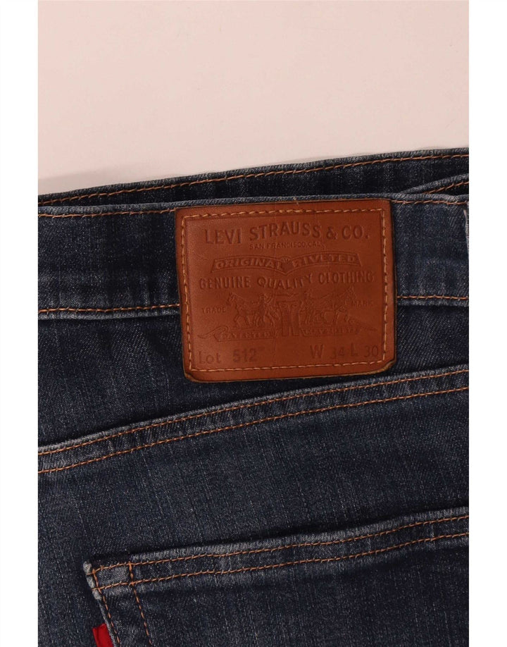 Levi's Herren 512 Slim Tapered Jeans W34 L30 Blau
