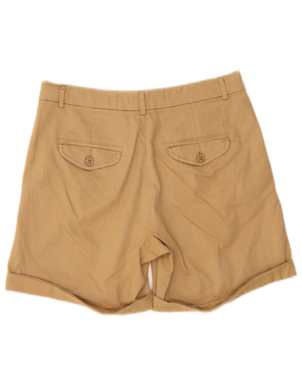 Benetton Damen Chinoshorts UK 6 XS W25 Beige Baumwolle
