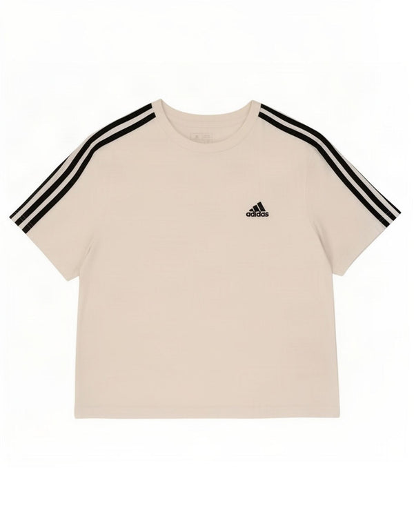 Adidas Damen Loose Fit T-Shirt Top UK 12/14 Medium Weiß
