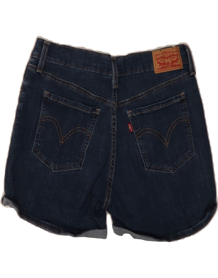LEVI'S Womens Denim Shorts W28 Medium Navy Blue Cotton Vintage Levi's and Second-Hand Levi's from Messina Hembry 