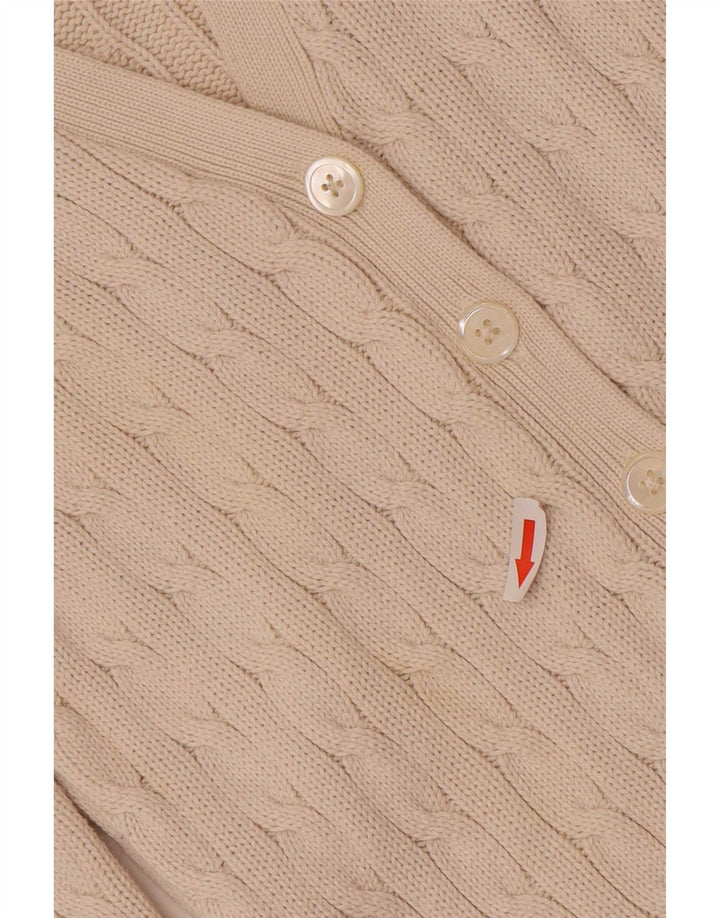 Ralph Lauren Damen-Cardigan-Pullover UK 10 Small Beige