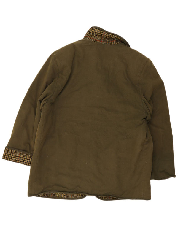 Burberrys Mens Reversible Jacket UK 40 Large Khaki Cotton