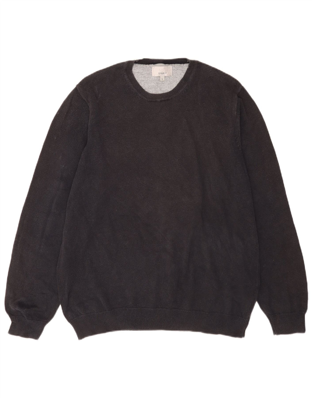 Marks & Spencer Herren-Pullover, reguläre Passform, Rundhalsausschnitt, Größe L, Marineblau