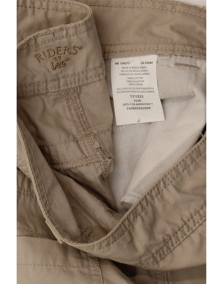 LEE Womens Riders Bermuda Cargo Shorts US 10 Large W30  Beige Cotton Vintage Lee and Second-Hand Lee from Messina Hembry 