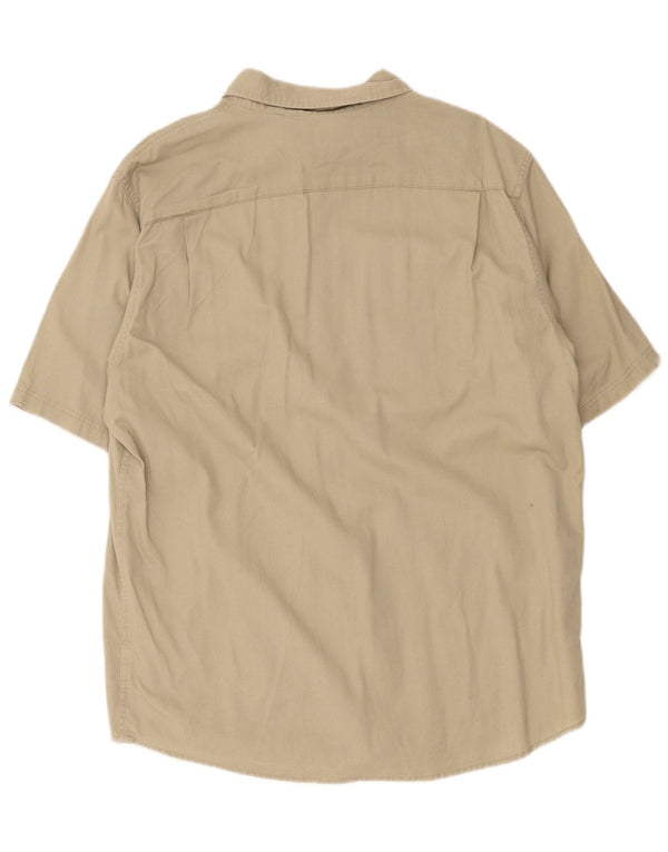 Wrangler Herren-Hemd, kurzärmelig, normale Passform, groß, Khaki, Baumwolle