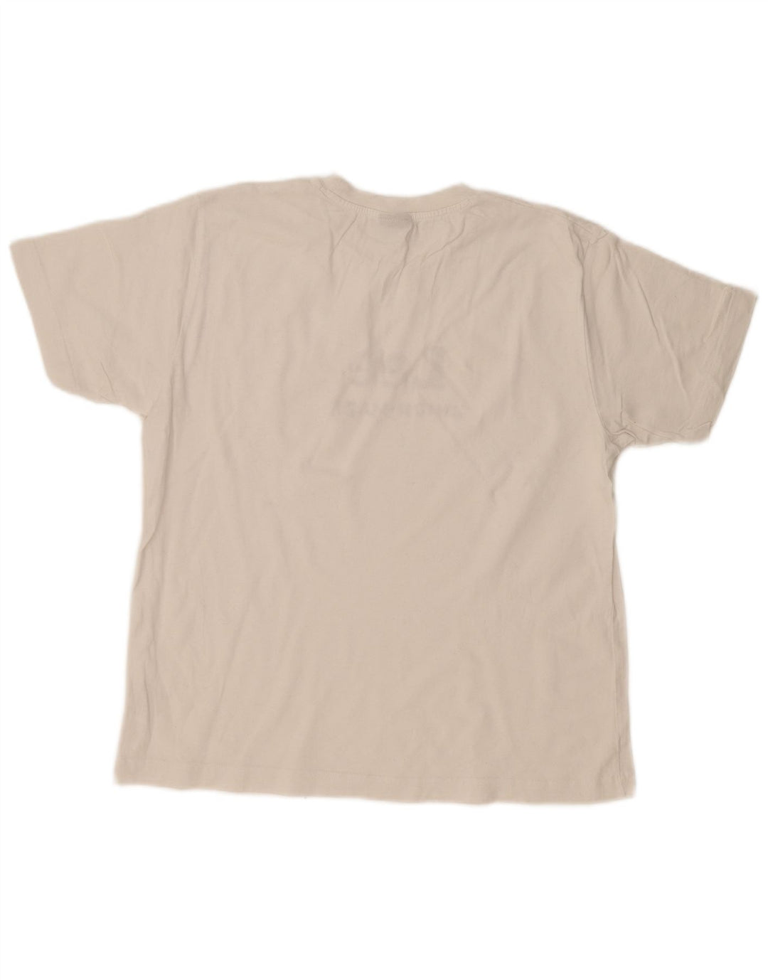 LEE Damen Grafik-T-Shirt-Oberteil UK 16 Large Weiße Baumwolle