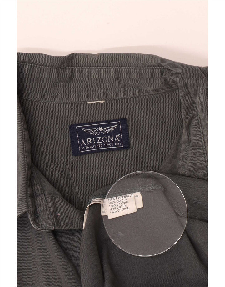 Arizona Mens Shirt Large Grey Cotton