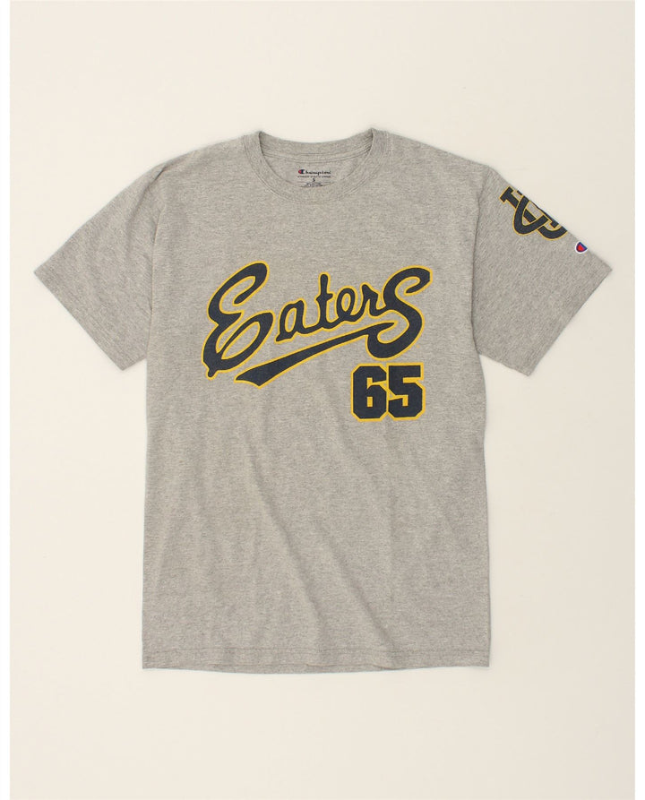 CHAMPION Mens Graphic T-Shirt Top Small Grey Cotton Vintage Champion and Second-Hand Champion from Messina Hembry 