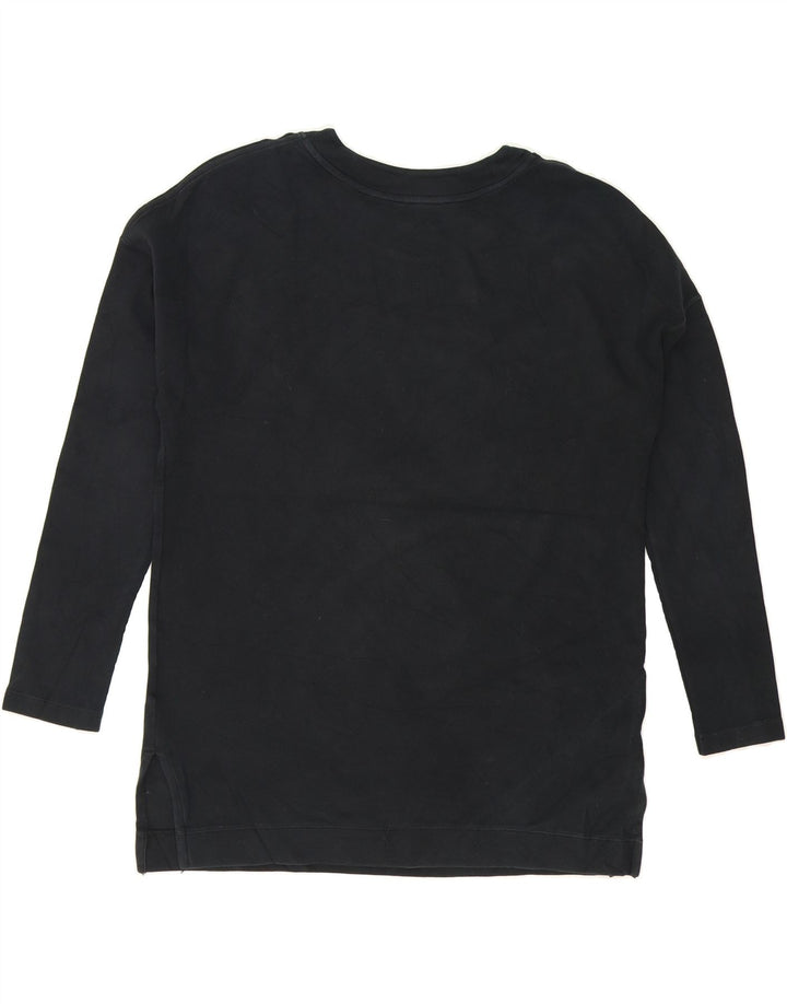 NIKE Womens Graphic Sweatshirt Jumper UK 14 Medium Black Cotton Vintage Nike and Second-Hand Nike from Messina Hembry 