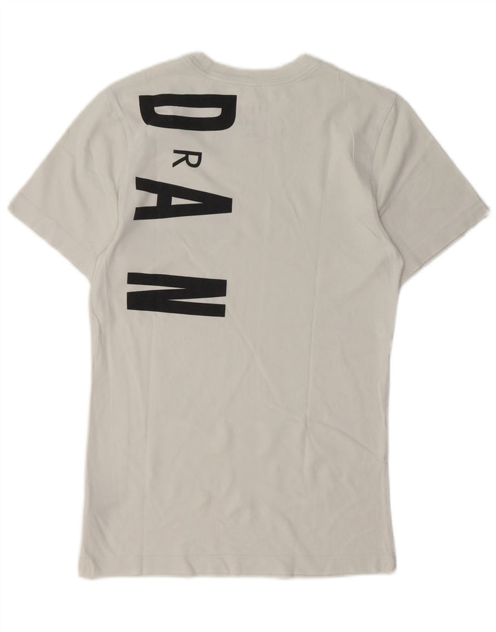 Jordan Herren-T-Shirt mit Standard-Passform, Grafik, Größe S, weiße Baumwolle