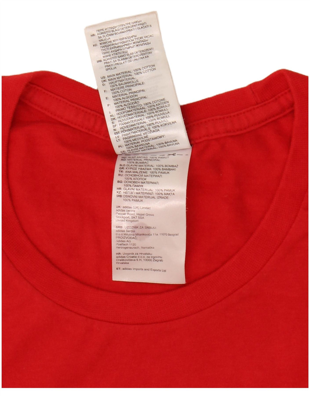 Adidas Herren Grafik T-Shirt Top Mittelrot