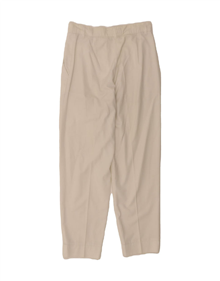 STEFANEL Womens Tapered Chino Trousers IT 44 Medium W29 L28 White Vintage Stefanel and Second-Hand Stefanel from Messina Hembry 