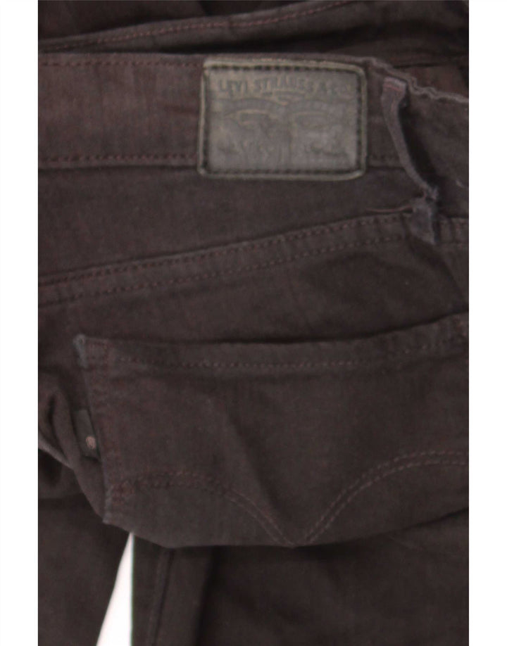 Levi's Damen 712 Slim Jeans W26 L30 Schwarze Baumwolle