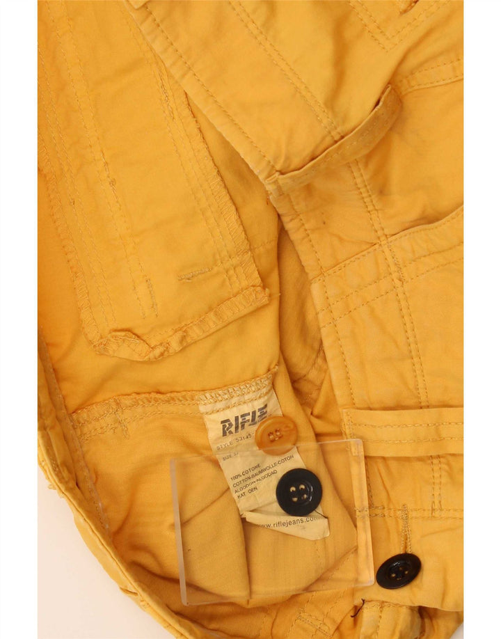 Rifle Mens Cargo Shorts W33 Mittelgelbe Baumwolle