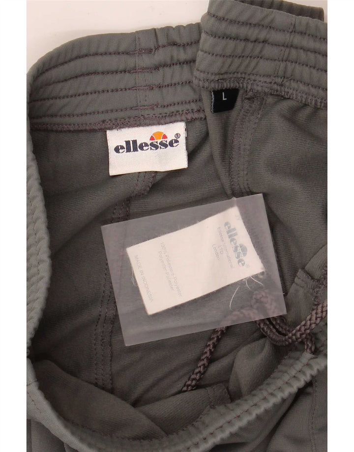 Ellesse Herren-Trainingshose, großes graues Polyester