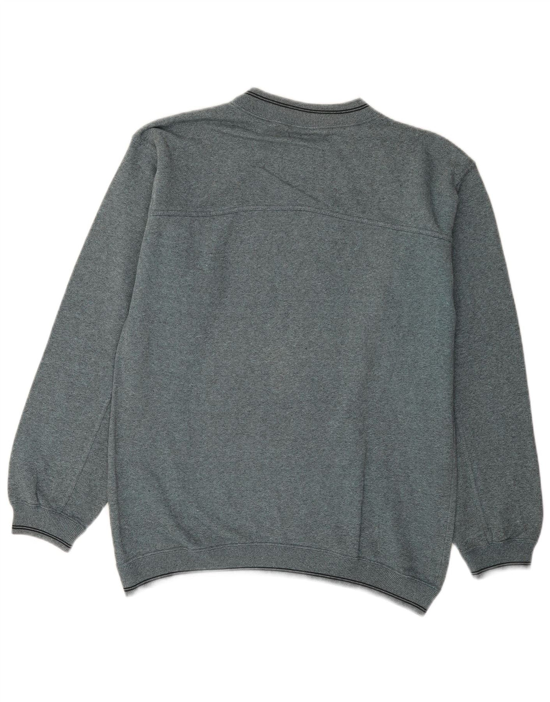 Bounded Waters Herren-Sweatshirt-Pullover aus mittelgrauer Baumwolle