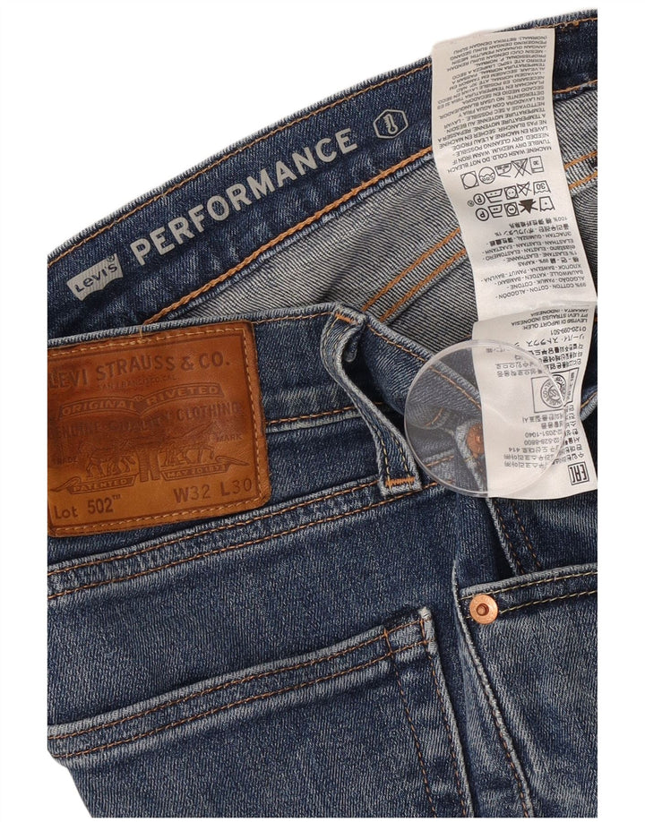 Levi's Herren 502 Tapered Jeans W32 L30 Blaue Baumwolle