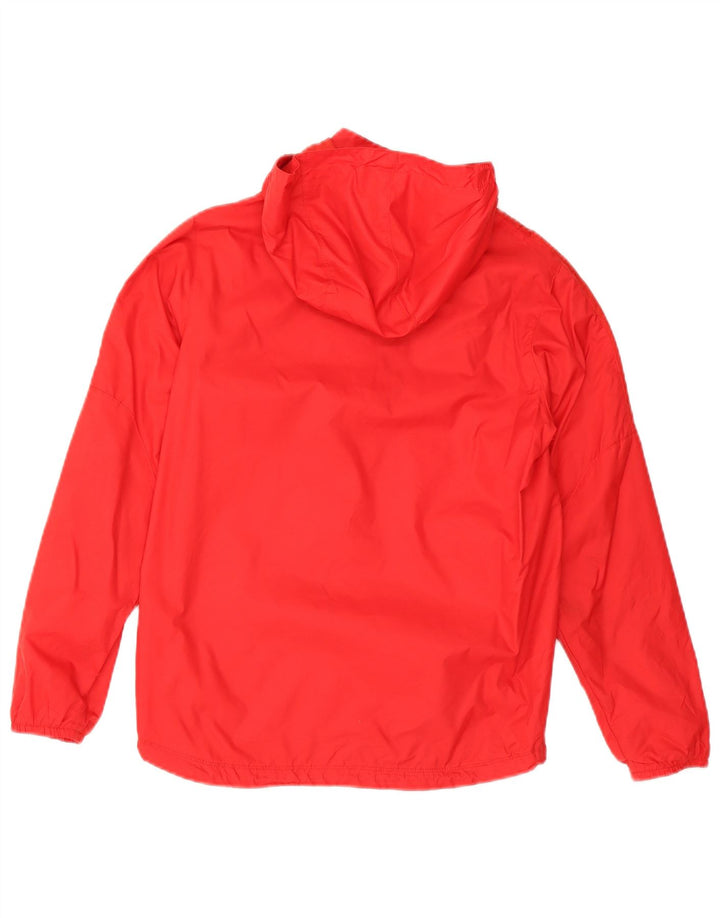 Nike Jungen-Regenjacke mit Kapuze, 12–13 Jahre, großes rotes Nylon