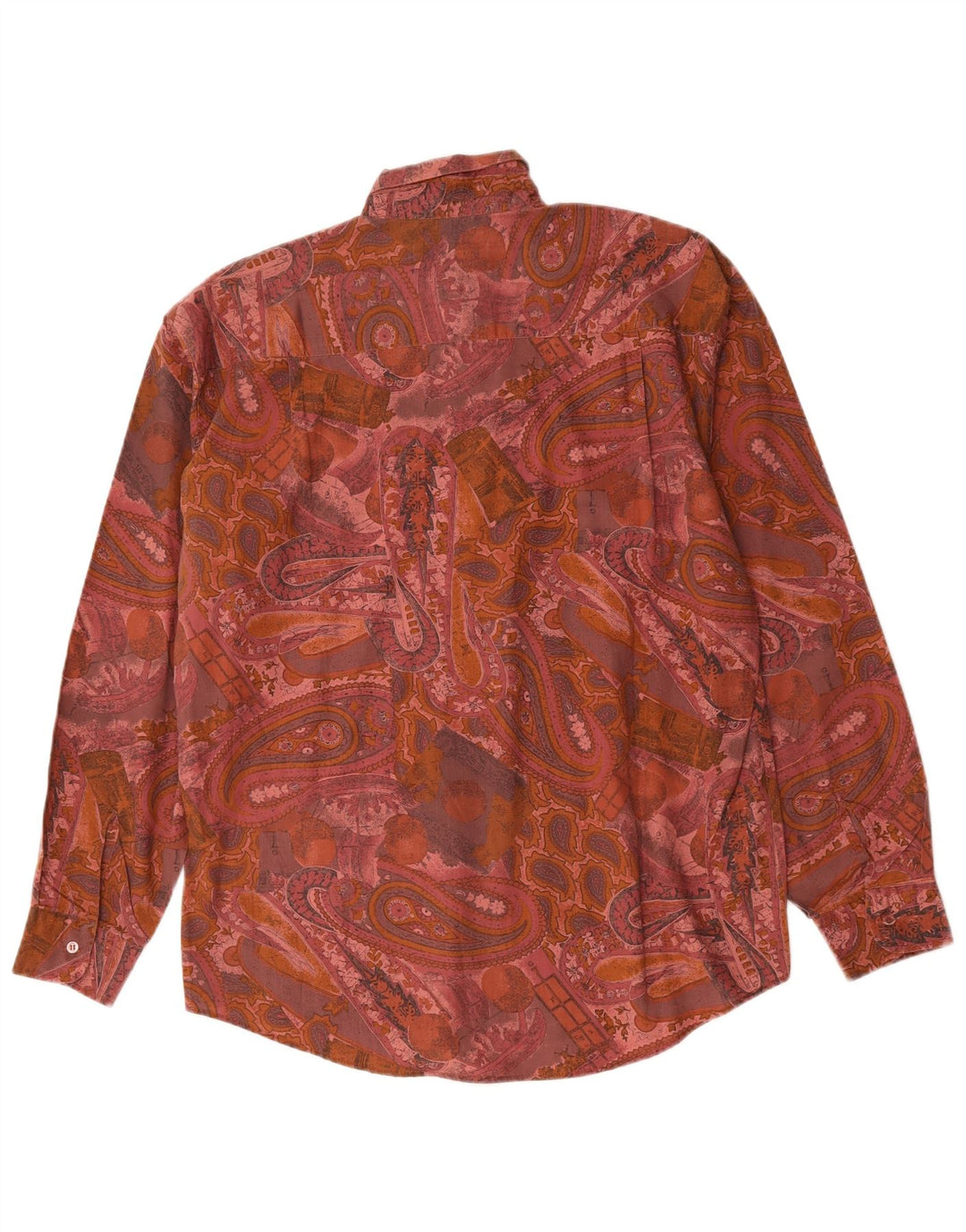 Vintage Herrenhemd Großes Rosa Paisley