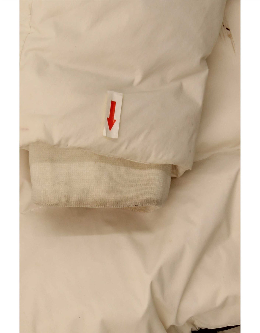 Woolrich Herren-Anorak mit Kapuze, gepolstert, Größe 40, Weiß