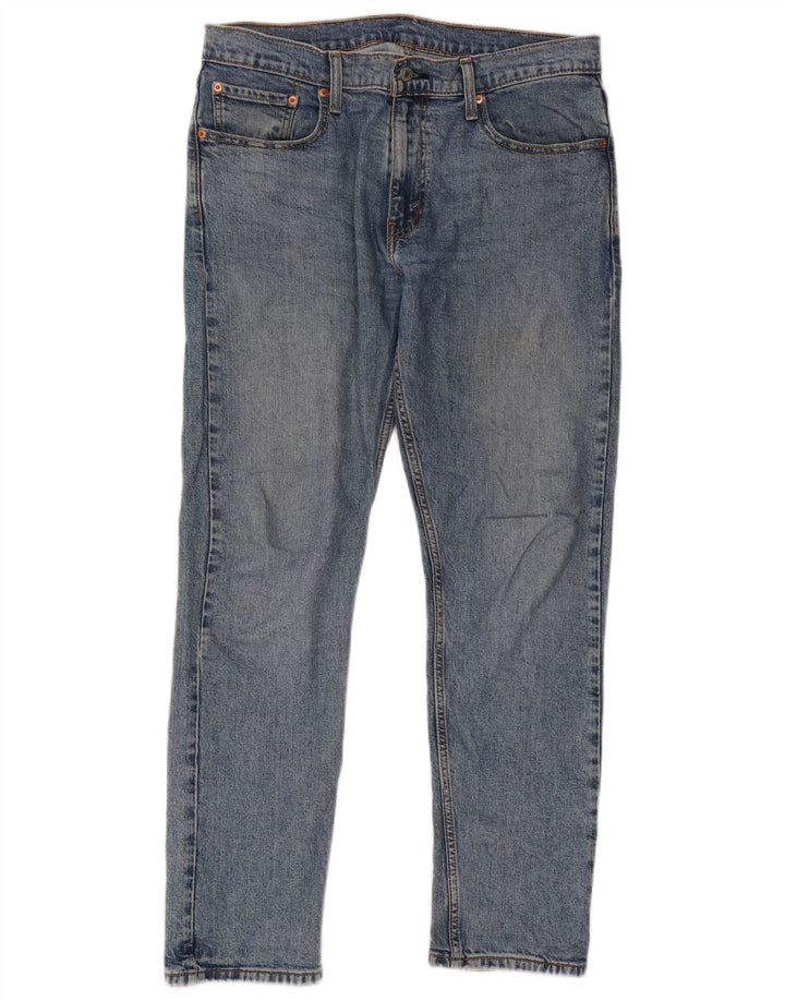 Levi's Herren 502 Tapered Jeans W33 L32 Blaue Baumwolle