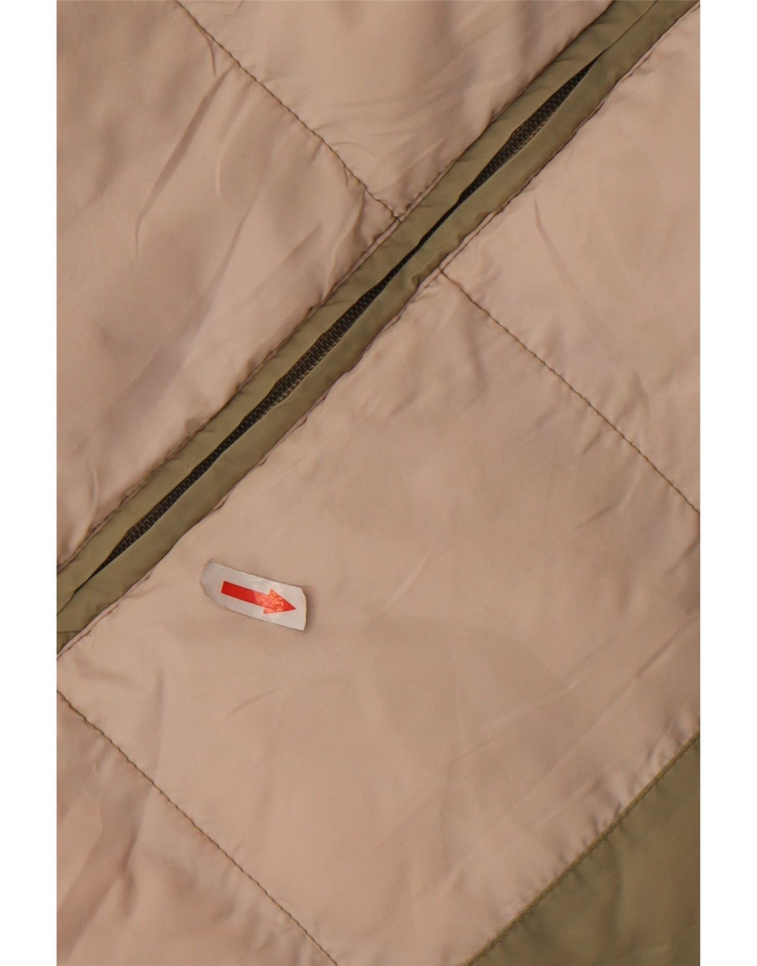 ASICS Wattierte Damenweste UK 14 Medium Khaki Colourblock Polyester