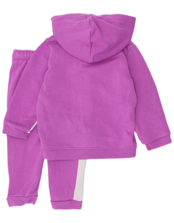 Puma Baby-Mädchen-Grafik-Voll-Trainingsanzug, 9–12 Monate, lila, Farbblock