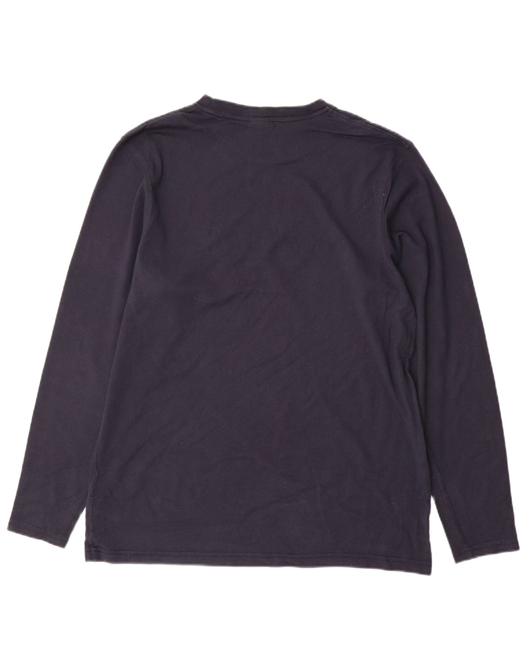 NIKE Herren-Top, langärmlig, UK 39/41, mittelmarineblaue Baumwolle