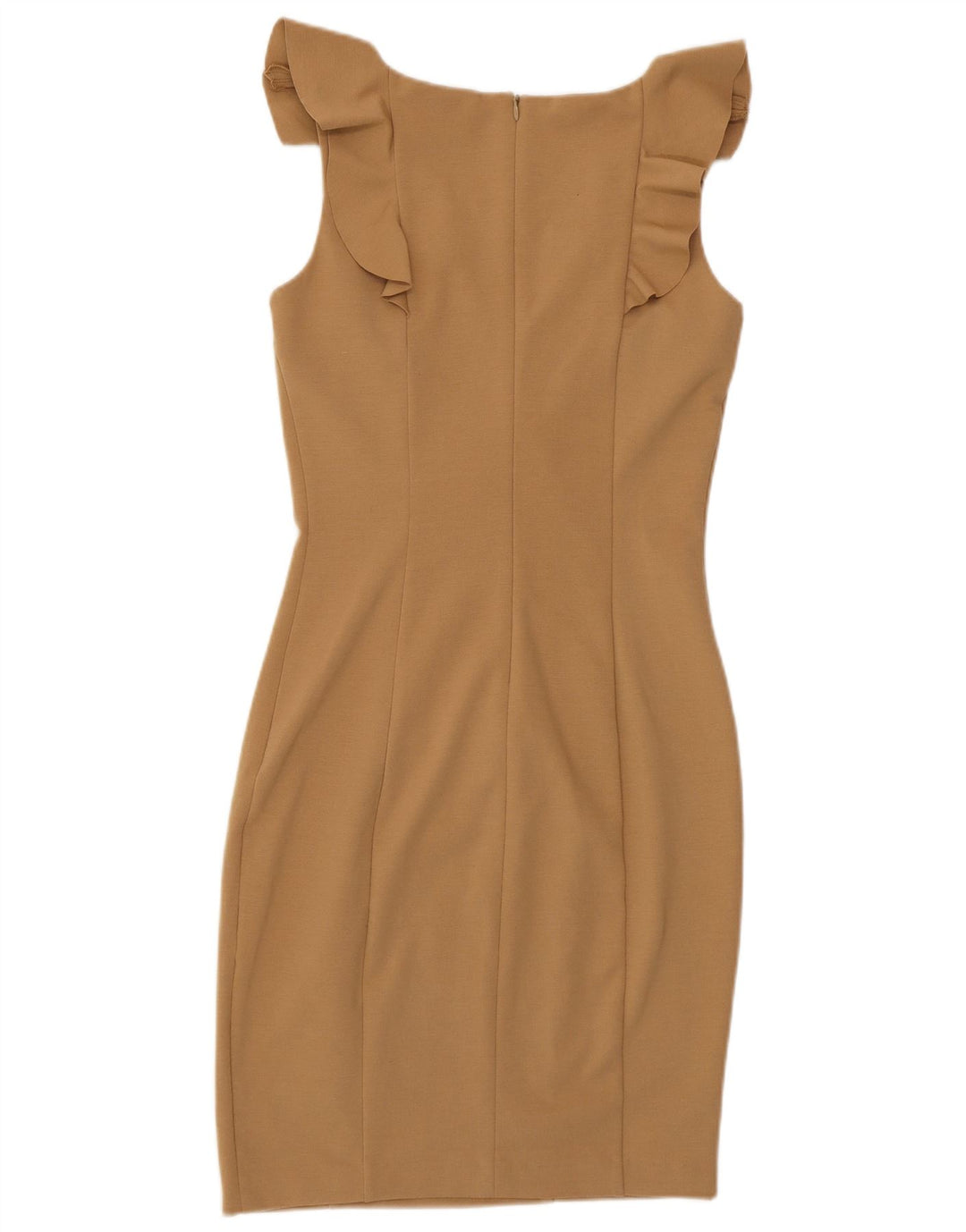 Ärmelloses, figurbetontes Damenkleid von Oasis, Größe S, Braun, Polyester