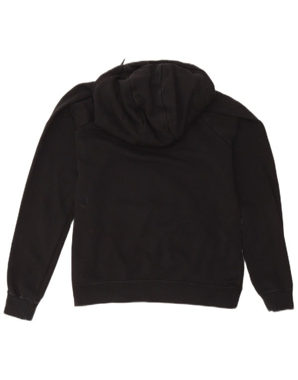 Nike Damen Kapuzenpullover UK 14 Mittelschwarze Baumwolle
