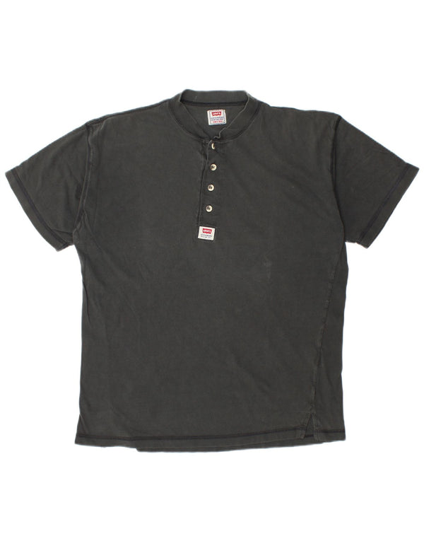 LEVI'S Herren T-Shirt Top Large Schwarz Baumwolle