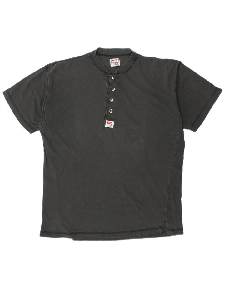 LEVI'S Herren T-Shirt Top Large Schwarz Baumwolle