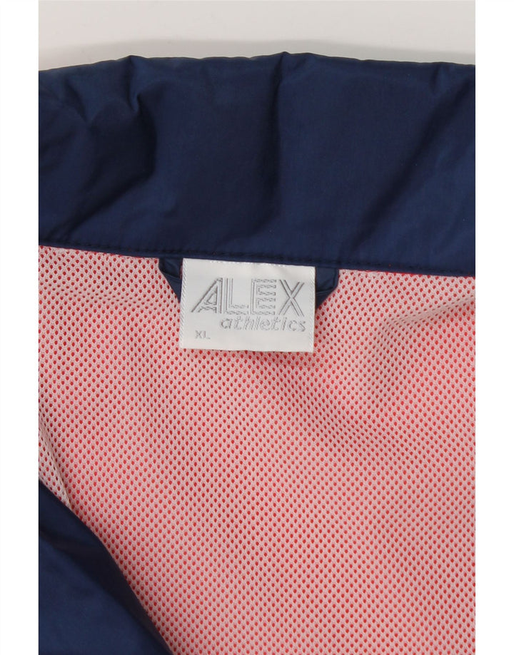 ALEX Herren Regenjacke UK 42 XL Rot Colourblock Polyamid