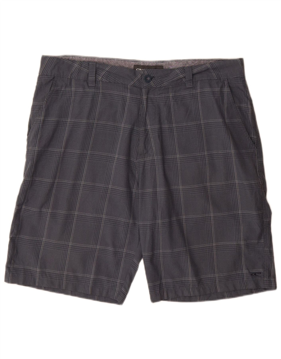 O'Neill Herren-Chinoshorts W36, großes marineblau kariertes Polyester